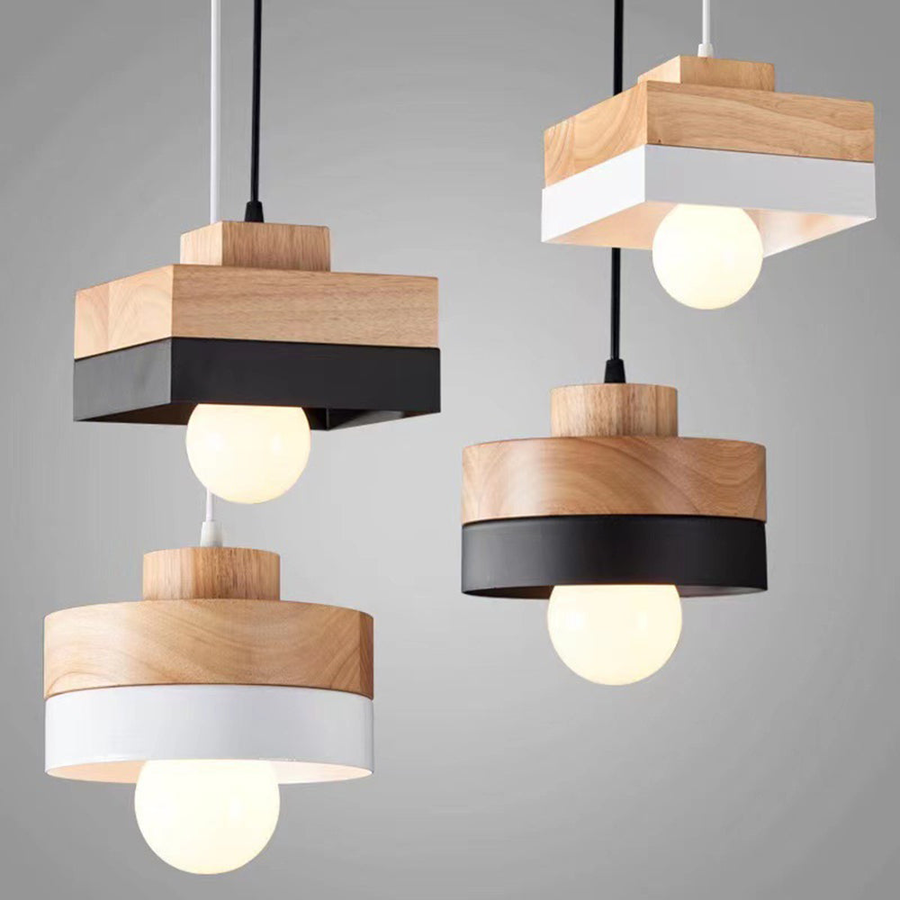 Medieval Solid Wood Pendant Hanging Light